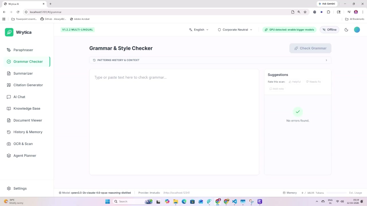 Grammar & Style Checker